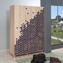 Hanah Home Mode-123 Armario Roble Sonoma 135x192x52 cm Tablero Partículas Melamina Diseño Moderno