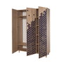 Hanah Home Mode-123 Armario Roble Sonoma 135x192x52 cm Tablero Partículas Melamina Diseño Moderno