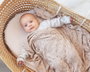 KioKids Manta de Bambú 100% para Bebé, Beige, 80 x 110 cm
