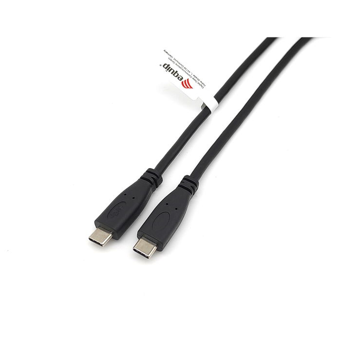 EQUIP Cable USB-C 2.0 a USB-C 2.0 2.00m St/St 480Mbps sw Negro