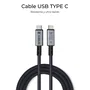 Subblim Cable HIGH USB-C a USB-C 240W USB 4.0 8K 1,5m Negro