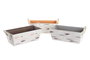 DKD Home Decor Cesta de Poliéster PINCELADAS Surtido de 3 Unidades