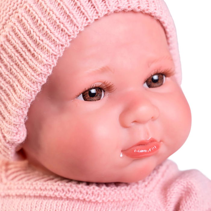 Muñecas Antonio Juan Muñeco Dulce Reborn Luca 80324 Conjunto De Punto Cuerpo Suave De Tela