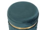 DKD Home Decor Set de 2 Reposapiés con Tapa en Terciopelo