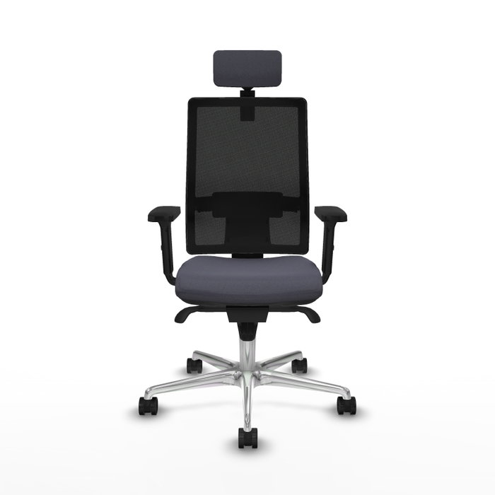 PIQUERAS Y CRESPO Silla de oficina Horna con mecanismo Sincro, Gris oscuro y Negro PIQUERAS Y CRESPO Silla de oficina Horna con mecanismo Sincro, Gris oscuro y Negro
