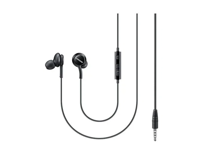 Samsung EO-IA500BBEGWW Auriculares Intraurales Alámbricos para Llamadas y Música, Conector 3.5 mm, Control de Volumen y Micrófono Integrado, Color Negro