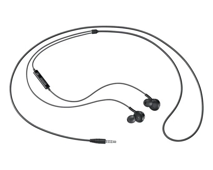 Samsung EO-IA500BBEGWW Auriculares Intraurales Alámbricos para Llamadas y Música, Conector 3.5 mm, Control de Volumen y Micrófono Integrado, Color Negro