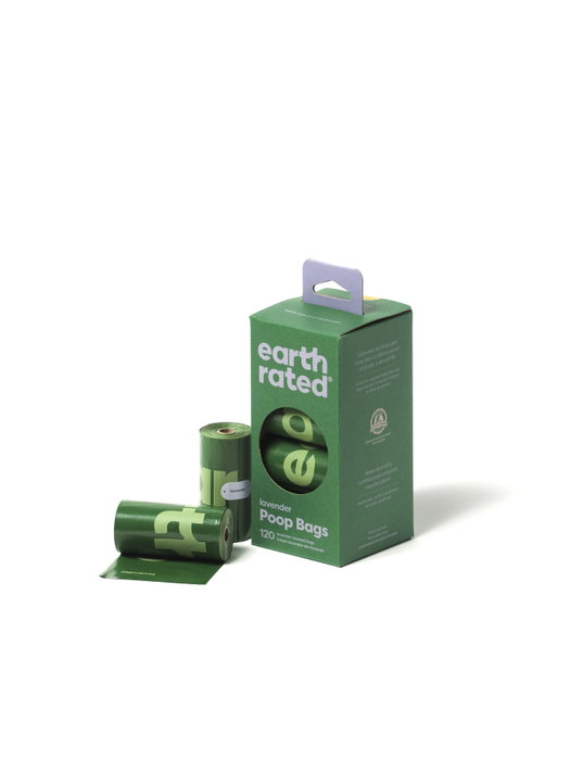Earth Rated Rollos de Bolsas para Mascota Recambio Lavanda 8 x 15 u