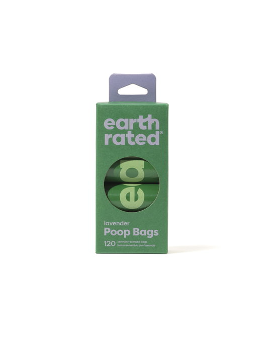 Earth Rated Rollos de Bolsas para Mascota Recambio Lavanda 8 x 15 u