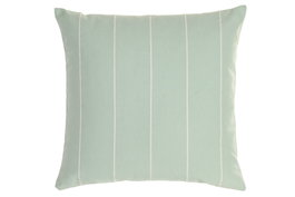 DKD Home Decor Cojín de Algodón y Poliéster con Rayas Verdes 45x45 cm