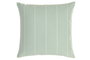 DKD Home Decor Cojín de Algodón y Poliéster con Rayas Verdes 45x45 cm