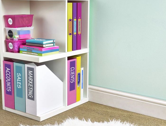 Avery Etiquetas Adhesivas Permanentes Blancas 61x192 mm para Lomo Archivador Ancho 6 cm, Caja 100 Unidades