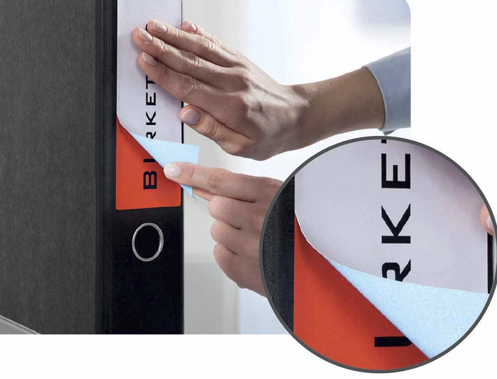 Avery Etiquetas Adhesivas Permanentes Blancas 61x192 mm para Lomo Archivador Ancho 6 cm, Caja 100 Unidades