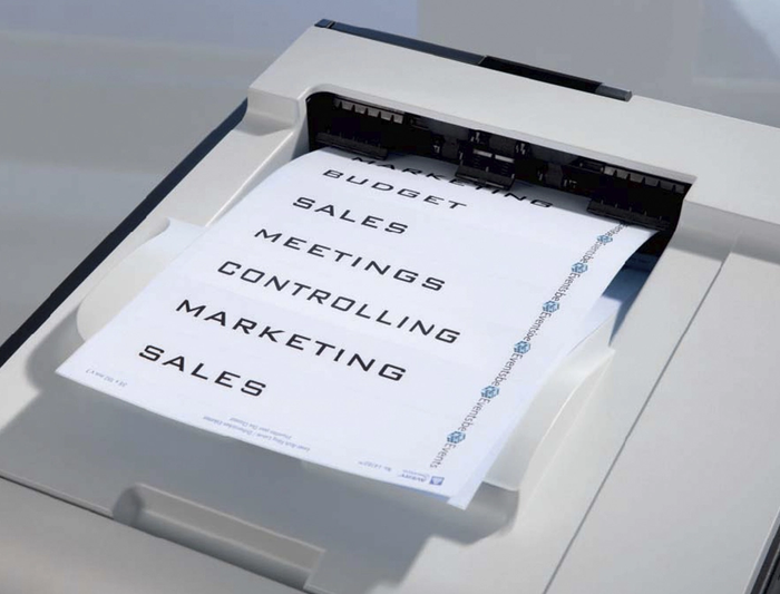 Avery Etiquetas Adhesivas Permanentes Blancas 61x192 mm para Lomo Archivador Ancho 6 cm, Caja 100 Unidades