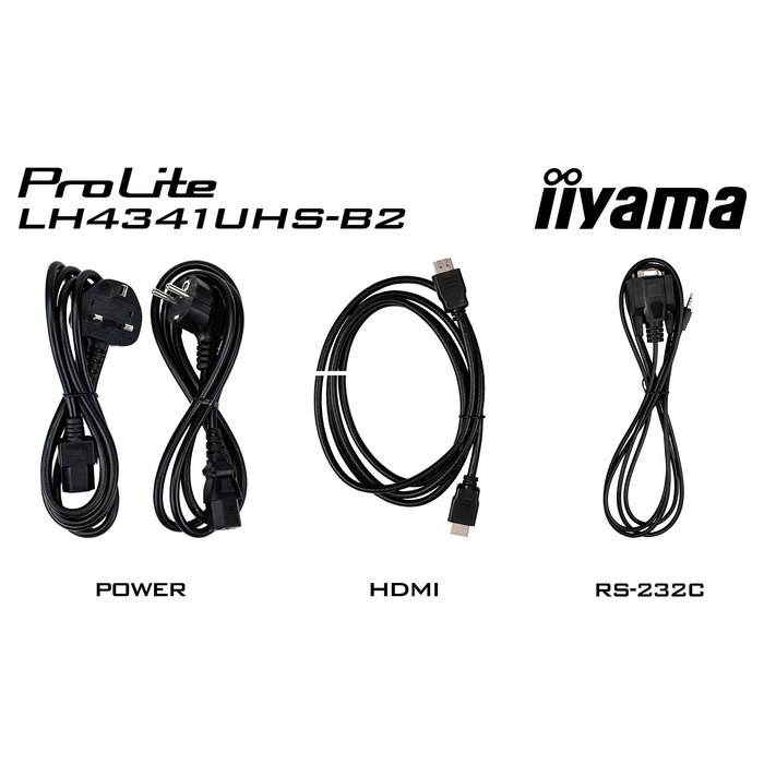Iiyama Monitor Smart TV LH4341UHS-B2 108 cm (43") 4K Ultra HD IPS 3xHDMI USB 24/7 500 cd/m2 Android 8.0