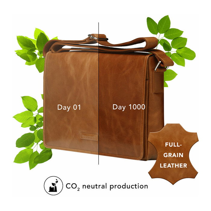 dbramante 1928 Marselisborg Bandolera para portátil de 14 pulgadas Color Dorado Tan