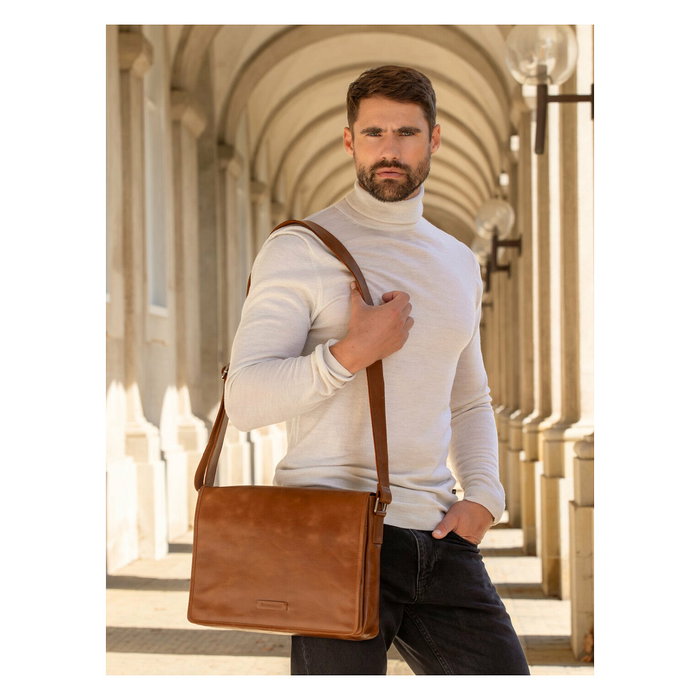 dbramante 1928 Marselisborg Bandolera para portátil de 14 pulgadas Color Dorado Tan