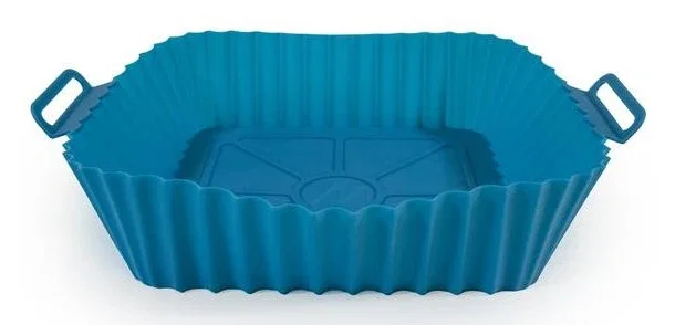 Muitomas Bandeja para hornear de silicona azul para air fryer Muitomas Bandeja para hornear de silicona azul para air fryer