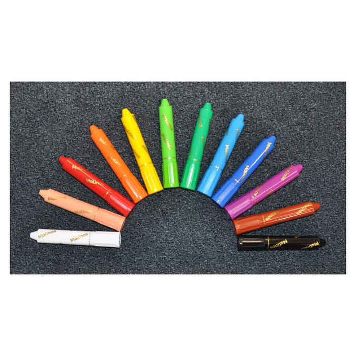 Malinos Wachsmal-Zauber Lápices de Cera 12 Colores