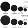 Je cherche une Idee Juego De 50 Topes Adhesivos Antirayaduras y Antideslizantes de Fieltro y PVC