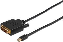 MicroConnect Cable Mini DisplayPort 1.2 a DVI-D Dual-Link, 2m - Conecta tu MacBook o Mac a Monitores DVI