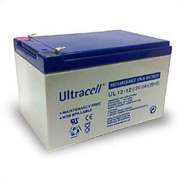 Ultracell Batería UL Series 12V, 151 x 98 x 95 mm, F1/F2, Tecnología de Recombinación de Oxígeno, Libre de Mantenimiento