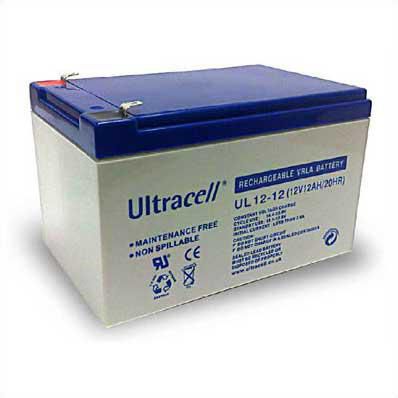 Ultracell Batería UL Series 12V, 151 x 98 x 95 mm, F1/F2, Tecnología de Recombinación de Oxígeno, Libre de Mantenimiento