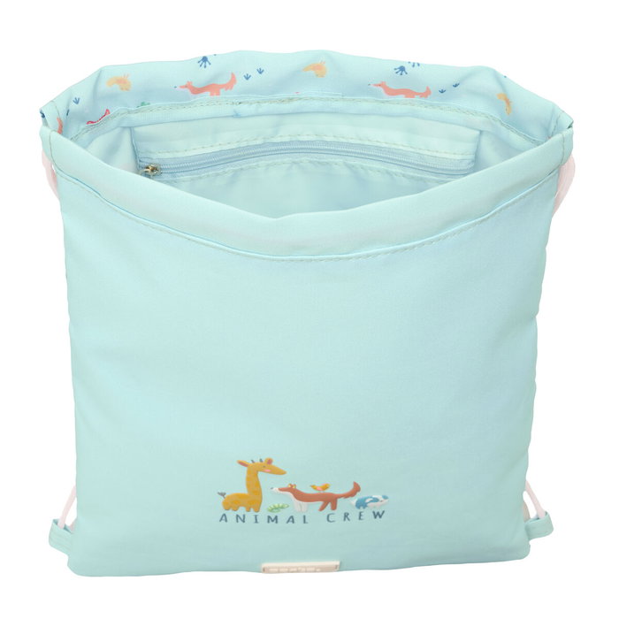 Bolsa Mochila con Cuerdas Safta Pandi Azul 26 x 34 x 1 cm