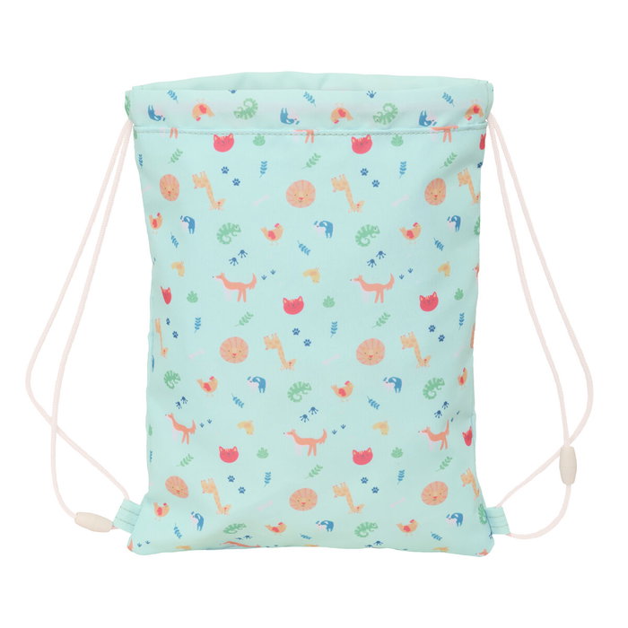 Bolsa Mochila con Cuerdas Safta Pandi Azul 26 x 34 x 1 cm