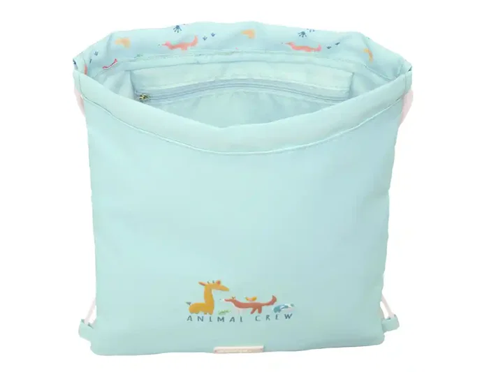 Bolsa Mochila con Cuerdas Safta Pandi Azul 26 x 34 x 1 cm