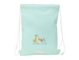 Bolsa Mochila con Cuerdas Safta Pandi Azul 26 x 34 x 1 cm