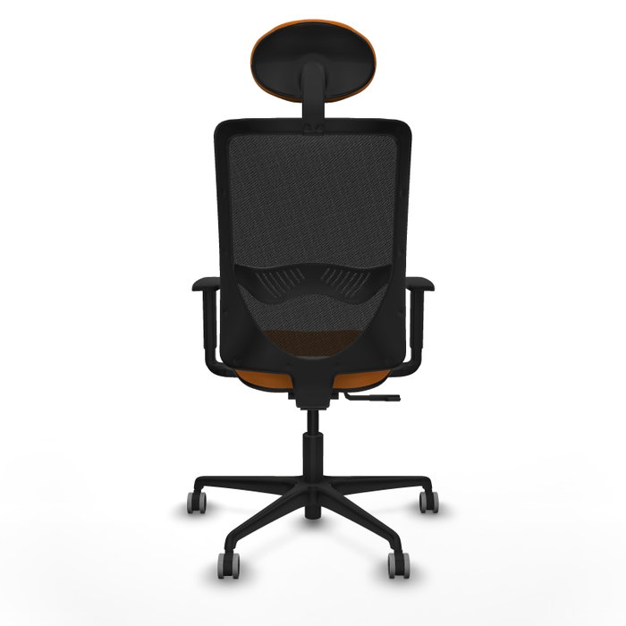 PIQUERAS Y CRESPO Silla de oficina Zulema Naranja y Negro