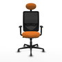 PIQUERAS Y CRESPO Silla de oficina Zulema Naranja y Negro
