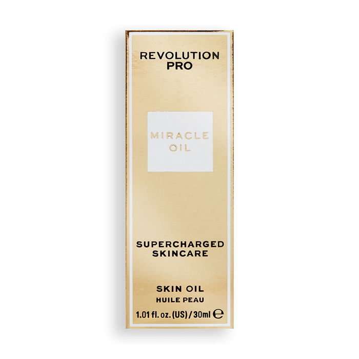 Revolution Pro MIRACLE OIL skincare 30 ml Aceite Facial Hidratante Antiarrugas Antiedad para Mujer Todo Tipo de Pieles Cruelty Free Vegano