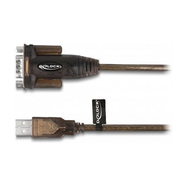 DeLOCK Adaptador USB 2.0 a RS-232 Serial DB-9 Macho PL-2303 GS, 1.5 m Negro, Compatible con Windows 10/11 y Linux DeLOCK Adaptador USB 2.0 a RS-232 Serial DB-9 Macho PL-2303 GS, 1.5 m Negro, Compatible con Windows 10/11 y Linux