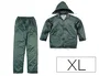 Deltaplus Conjunto de Lluvia 400 Poliéster/PVC Verde Talla XL