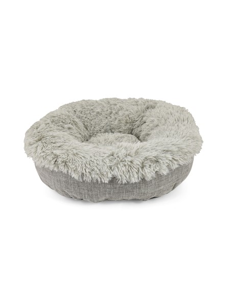 Nayeco Cuna Elegance para Perro o Gato, Gris, Tamaño S 50x20 cm, Interior de Pelo Largo, Cama Envolvente y Cálida Nayeco Cuna Elegance para Perro o Gato, Gris, Tamaño S 50x20 cm, Interior de Pelo Largo, Cama Envolvente y Cálida