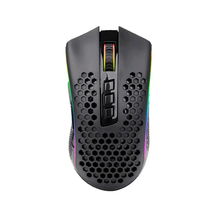 Redragon M808-KS Storm Pro Ratón Gaming Inalámbrico y USB 16000 DPI RGB 7 Botones Programables 40G - Negro