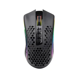 Redragon M808-KS Storm Pro Ratón Gaming Inalámbrico y USB 16000 DPI RGB 7 Botones Programables 40G - Negro