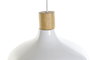 DKD Home Decor Lámpara de Techo Urban Blanco Marron Metal Pino 35.5 x 21 x 35.5 cm