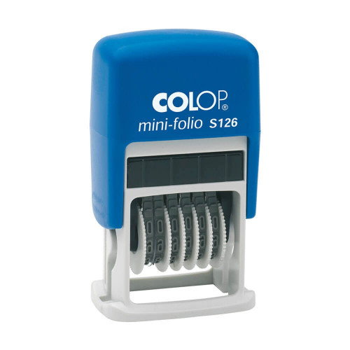 Colop S 126 Sello Numerador Automático 4 mm Azul/Negro