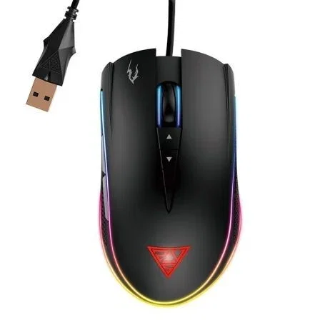 RATÓN GAMING GAMDIAS ZEUS M1 - SENSOR ÓPTICO - 1200/7000DPI - 1000HZ - PESOS AJUSTABLES - ILUMINACIÓN RGB - CABLE USB 1.8M