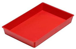 Faibo Bandeja Multiuso Cónica 210-03 Color Rojo Oficina y Uso Personal 23x14.5x3 cm