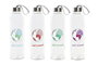 DKD Home Decor Juego de 12 Botellas de Cristal Surtidas 600 ml