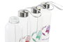 DKD Home Decor Juego de 12 Botellas de Cristal Surtidas 600 ml