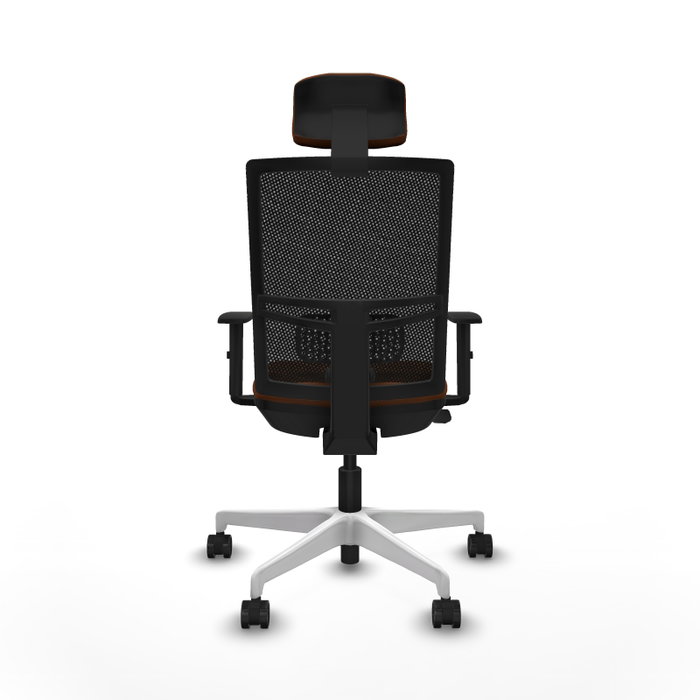 PIQUERAS Y CRESPO Silla de oficina Yunquera con mecanismo Sincro/Traslack, Marrón y Negro