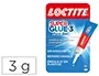 Loctite Pegamento Instantáneo Gel 3g Adhesivo Reposicionable Multimaterial para Madera, Plástico, Porcelana