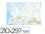 Teide Mapa Mudo B/N Din A4 Europa Físico 210 x 297 mm