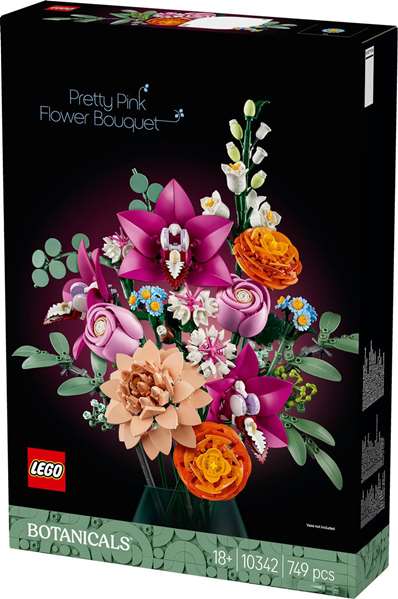 LEGO Botanical Ramo de Flores Fantasía en Rosa 10342 LEGO Botanical Ramo de Flores Fantasía en Rosa 10342