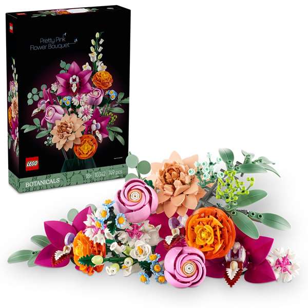LEGO Botanical Ramo de Flores Fantasía en Rosa 10342 LEGO Botanical Ramo de Flores Fantasía en Rosa 10342